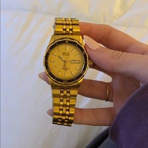 Men’s Seiko Quartz Gold Watch Vintage